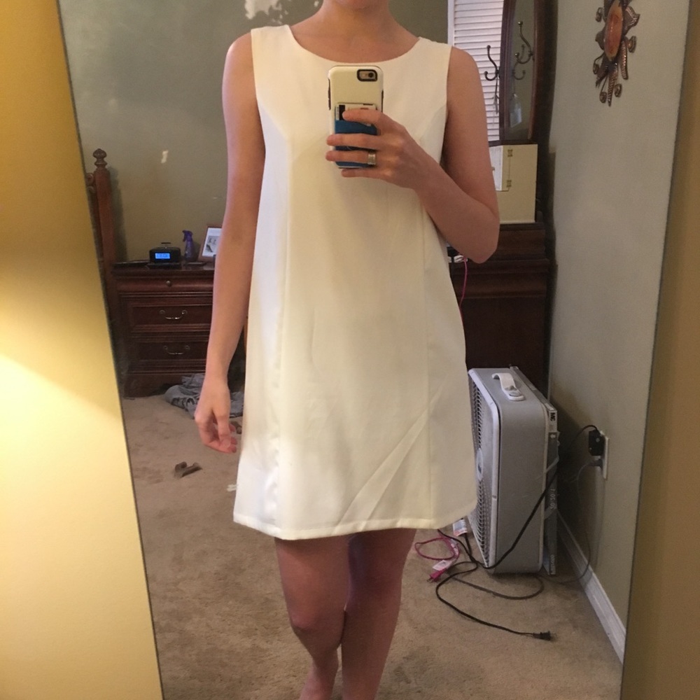 White mod dress